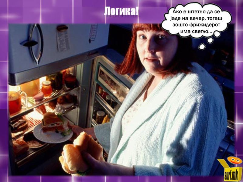 Светло во фрижидерот!